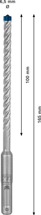 Actual product image Bosch Professional Zubehör Expert SDS plus-7X hammer drill, 6.5 x 100 x 165 mm (6.5 mm)