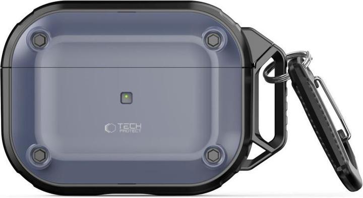 Actual product image Tech-Protect ROUGH HOOK Apple AIRPODS PRO 1 / 2 STEEL BLUE (Headphone bag)