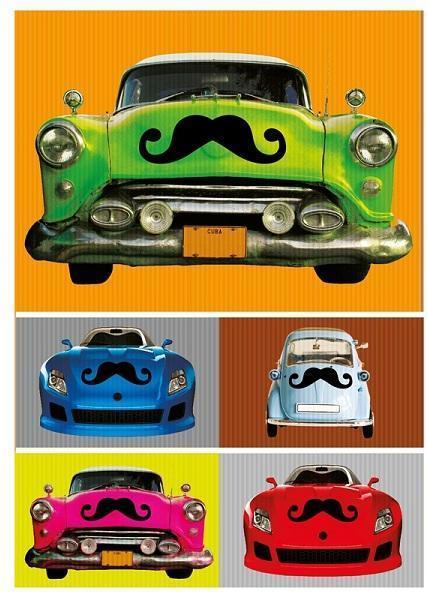 Actual product image Paladone Products Car Moustache Magnet (1 x)