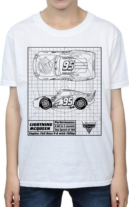 Produktbild Disney Cars Lightning McQueen Blueprint TShirt Jungen (152, 158)