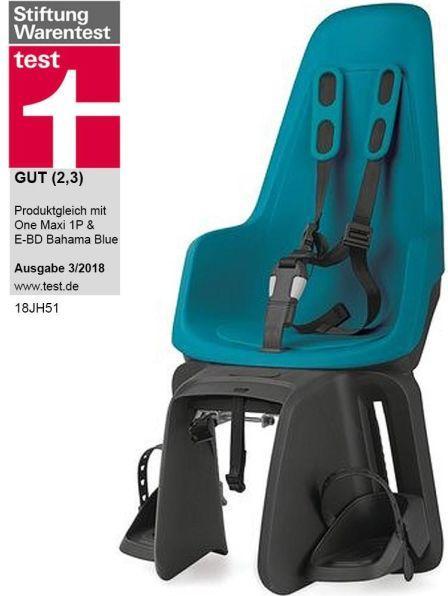 Actual product image bobike Maxi One - bicycle seat on the trunk Bahamas blue