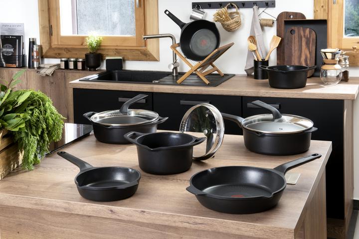 Immagine prodotto Tefal Robusto - Braadpan - 28 cm + deksel (28 cm, Padella per friggere, Alluminio)