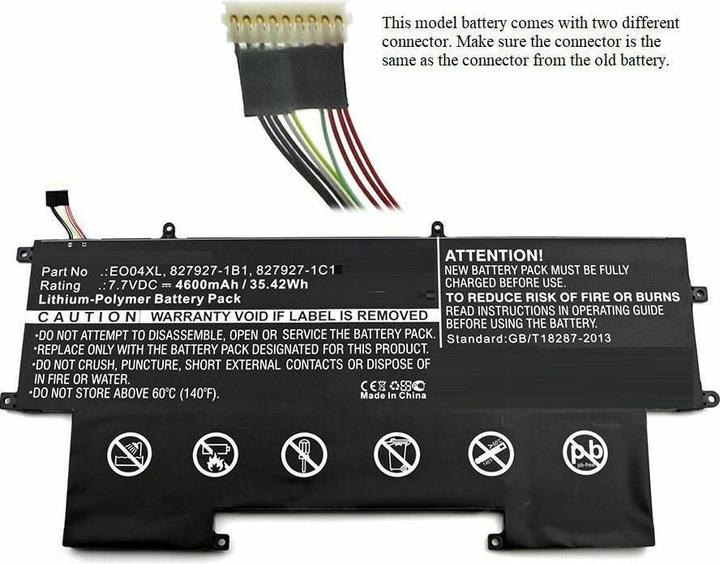 Actual product image CoreParts MBXHP-BA0095 Notebook spare part battery (1 Cells, 4600 mAh)