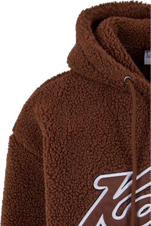 Actual product image Karl Kani KM233-019-1 KK Varsity Teddy Full Zip Hoodie - 111345 (XS)
