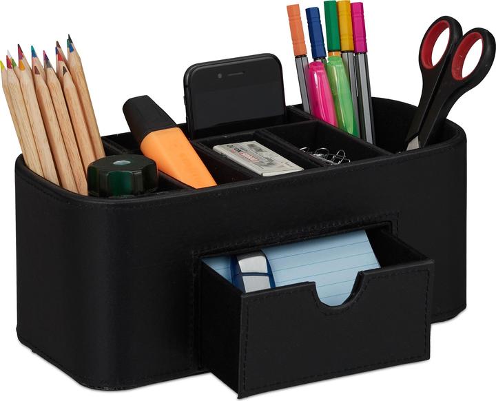 Immagine prodotto Relaxdays Organizzatore da scrivania in ecopelle
