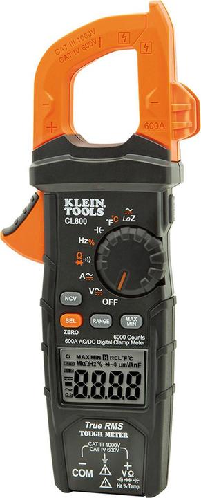 Actual product image Klein Tools CL800 Digital current clamp AC/DC with automatic range adjustment (CL800) (CAT IV 600V)