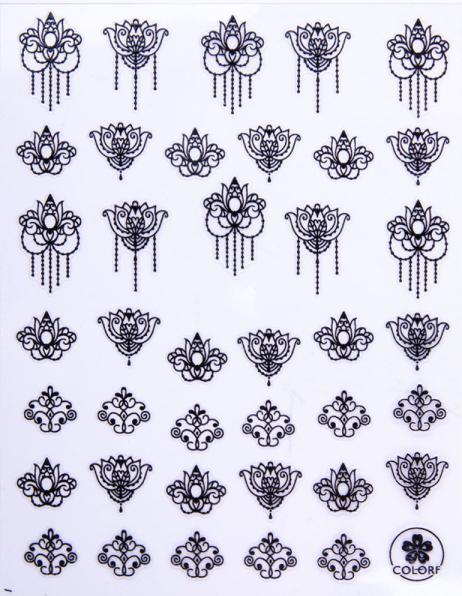 Immagine prodotto Nagellack24 Nail Art Sticker autoadesivo nero (Nero)