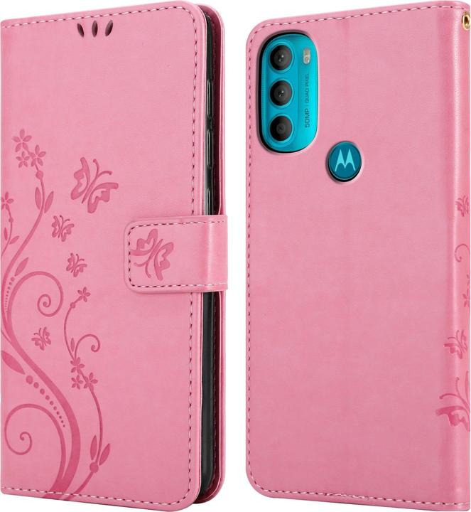 Actual product image Cadorabo Flower Book cover (Motorola Moto G71 5G)