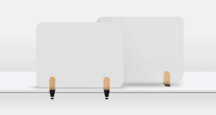 Produktbild Legamaster ELEMENTS Tischtrennwand Whiteboard Klammern