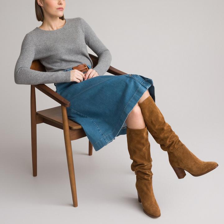 Actual product image Anne Weyburn Pure cashmere round neck jumper (W32/L34)