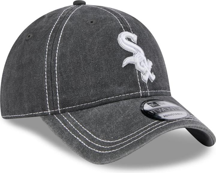 New Era 9Twenty Cap - Washed Chicago White Sox Schwarz