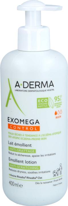 Produktbild A-Derma Exomega Control Emollient Lotion (Körperlotion, 400 ml)