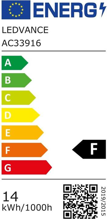 Energy Label Ledvance Classic A (E27, 14 W, 1521 lm, 1 x, F)