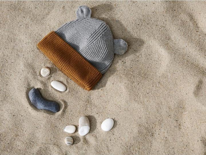 Actual product image Liewood Knitted beanie Gina Melange Caramel