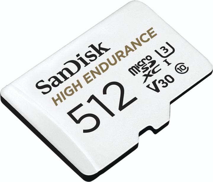 Actual product image SanDisk High Endurance (512 GB, microSDXC, U3, UHS-I)