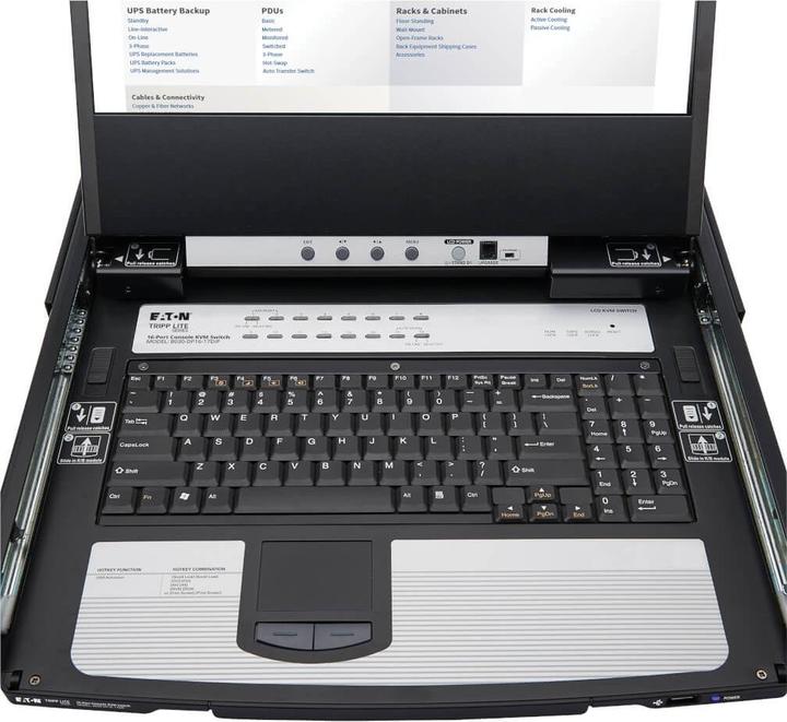 Immagine prodotto Eaton TIPPLITE NetDirector Console switch KVM a 16 porte DisplayPort con telecomando IP LCD da 43,18 cm e