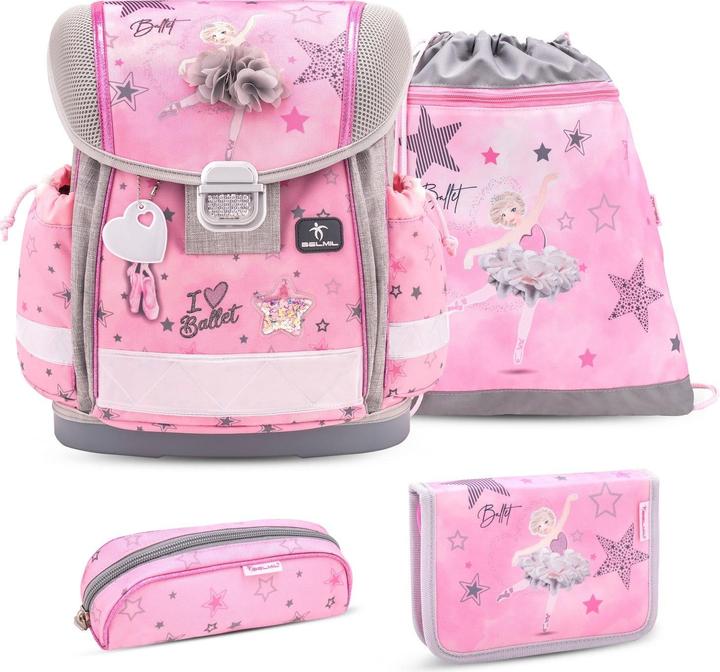 Produktbild Belmil CLASSY Schulrucksack-Set Ballet Light (19 l)