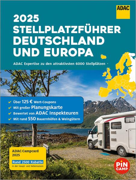 Produktbild Adac Stellplatzführer 2025 Deutschland und Europa (Deutsch, 2025)