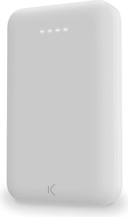 Immagine prodotto KSIX Power Bank 5.000 Mah USB Pd E Qc + Cavo Micro USB Bianco (5000 mAh, 20 W)