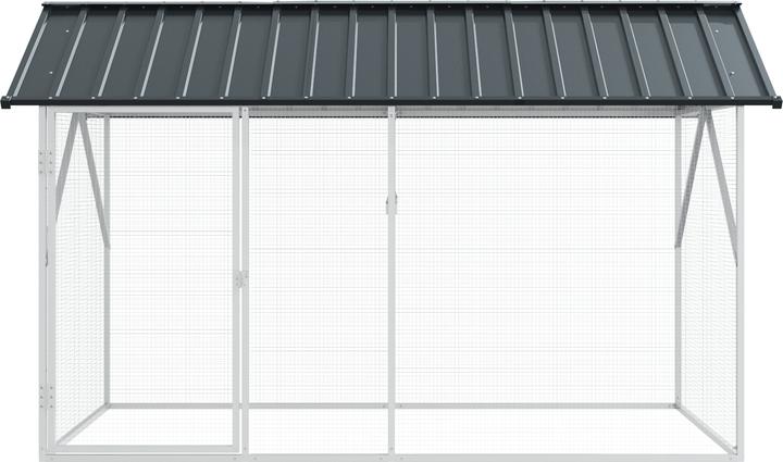 Produktbild VidaXL Vogelvoliere Anthrazit 112x227x141 cm Stahl