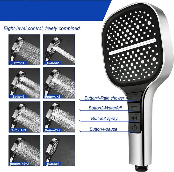 Actual product image Werkstein Universal-Duschkopf (3 Beam types)