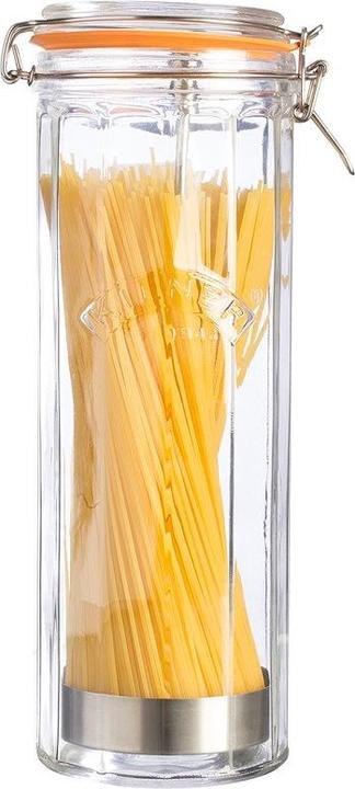 Actual product image Kilner 25.737 Glass Clip Top Tall Spaghetti Jar, 2.2 Litre (2.20 l)