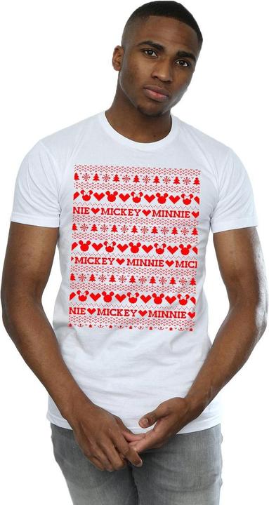 Produktbild Disney Mickey And Minnie Christmas Fair Isle TShirt (3XL)