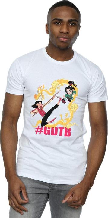 Actual product image Disney Mens Wreck It Ralph Mulan And Vanellope T-Shirt (L)