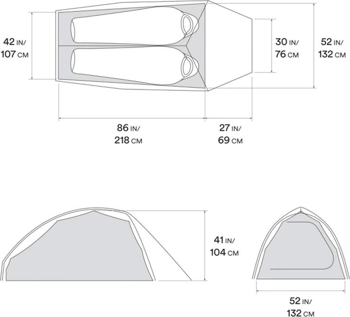 Immagine prodotto Mountain Hardwear Tenda Nimbus™ UL 2 (Tenda a cupola, 1.04 kg, 2 persone)