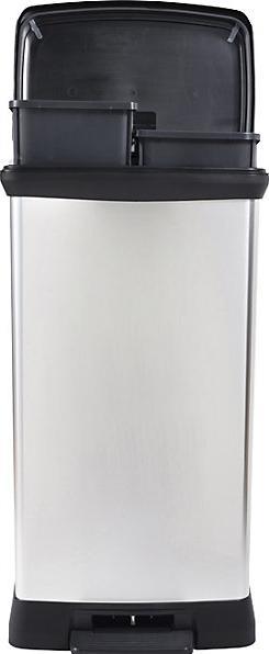 Immagine prodotto Curver Decobin Duo Prullenbak - 23L+23L - Rechthoekig - Argento metallizzato (23 l)
