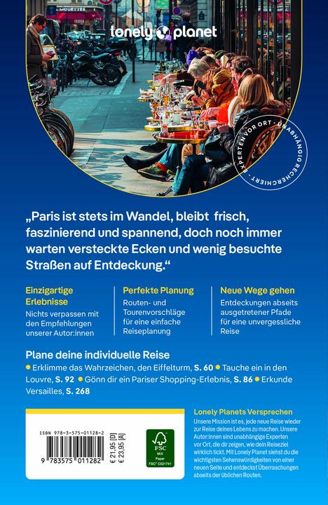 Actual product image Reiseführer Paris (German, Madeleine Rothery, Rooksana Hossenally, Fabienne Fong Yan, Jean-Bernard Carillet, Alexis Averbuck, Nicola Leigh Stewart, 2024)