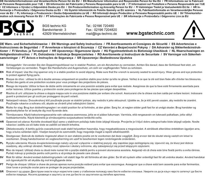 Immagine prodotto BGS Chiave a doppio anello extra piatta 30 x 32 mm (30 mm)