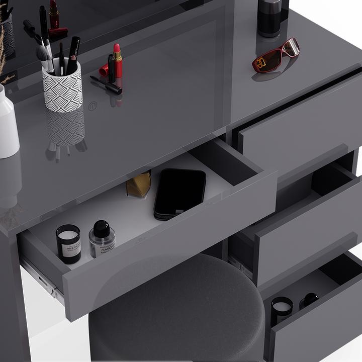 Actual product image Vicco Sherry with stool and lighting (90 x 75 x 40 cm)