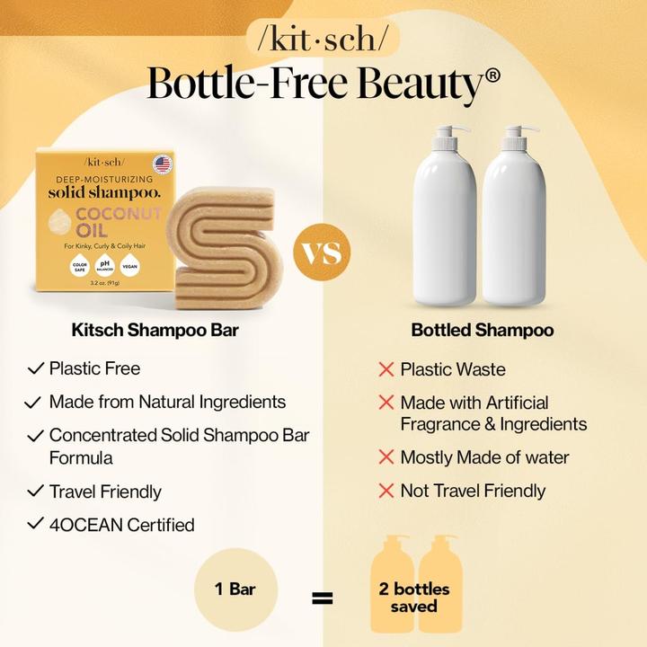 Produktbild Kitsch Festes Bar mit Kokosnussöl (Festes Shampoo)