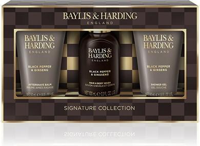 Actual product image Baylis & Harding Body Care Gift Set Black Pepper Ginseng 3 Pieces (Body care set)