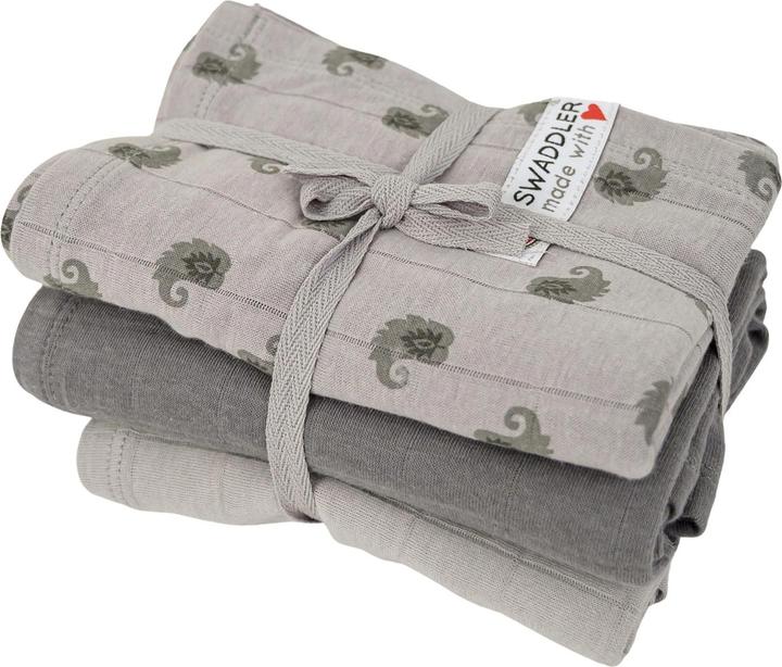 Actual product image Lodger Swaddler 3 Pack Knot (70 cm, 70 cm)