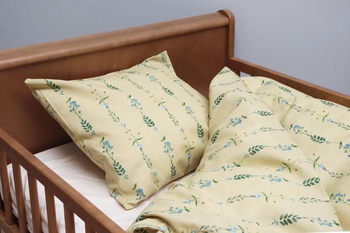 Actual product image By Mats Bed Linen Junior Size 100 x 140 cm - Flower Stripe (MAT115)