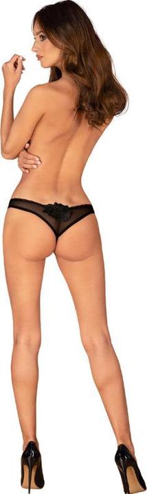 Actual product image Obsessive Latinesa Crotchless Thong - Black (S)