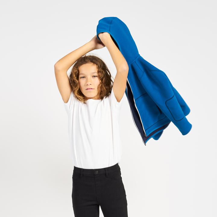 Image du produit Tribord Veste polaire voile enfants réversible chaud 500 bleu marine/bleu (116)