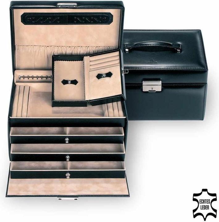 Sacher 69.110.010443 - Schmuckkasten Julia new classic schwarz Leder