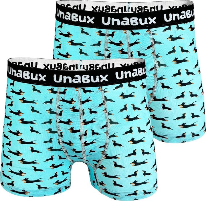 Image du produit Unabux Boxer BLACK WHITE RABBIT (XL, lot de 2)