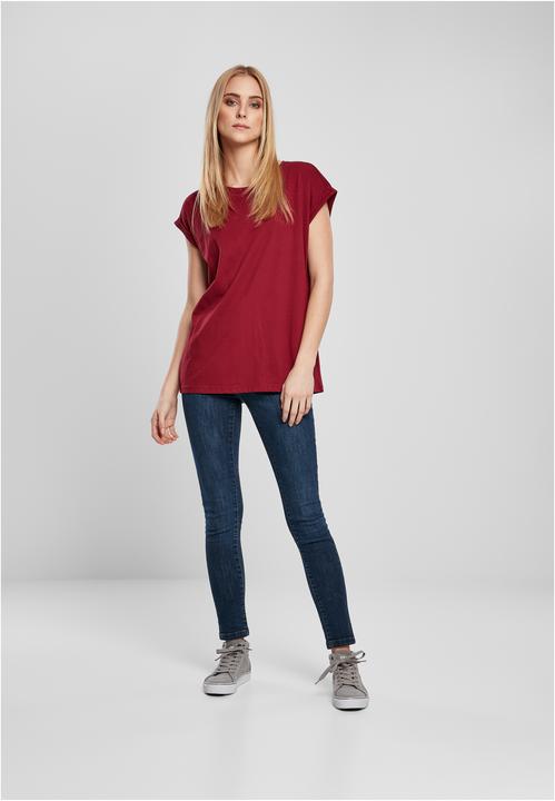 Actual product image Urban Classics Ladies Organic Extended Shoulder Tee (M)