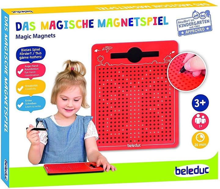 Actual product image Beleduc magnetic drawing board, red, small