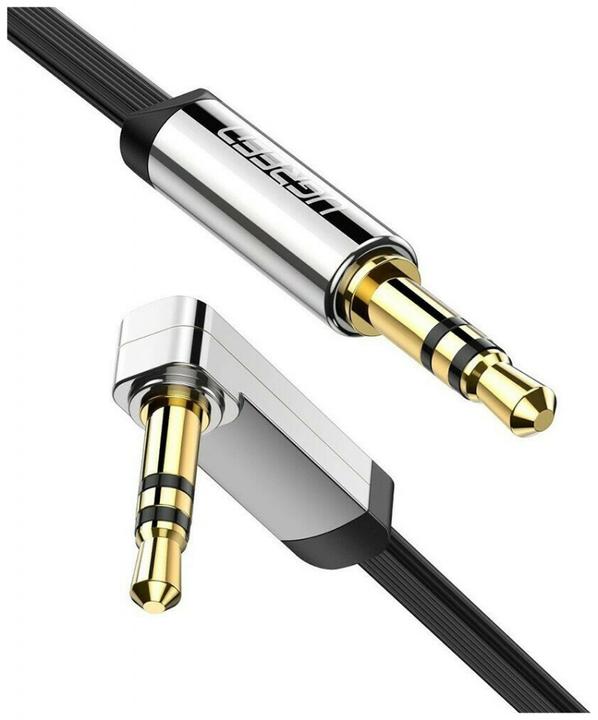 Produktbild Ugreen Cable Audio 3.5mm M/M Angled Flat 1.5m AV119 10598 (1.50 m)