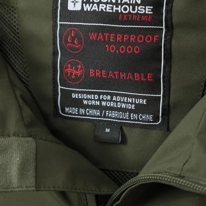Actual product image Mountain Warehouse Mens Brisk Extreme Waterproof Jacket (S)