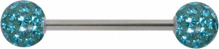 Produktbild Bijouteria Zungenpiercing (Epoxiharz, Chirurgenstahl 316L, Kristall)