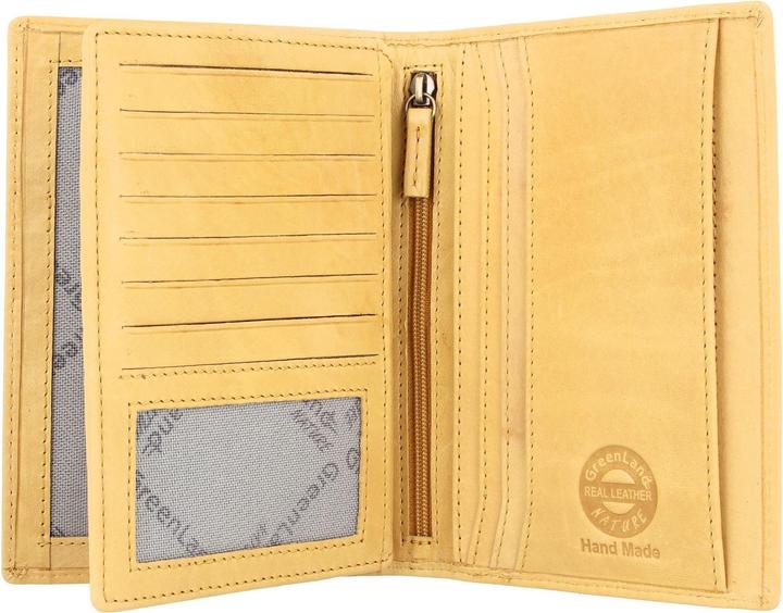 Actual product image Greenland Nature Soft Colour passport case RFID leather 12 cm (Document & Wallet)