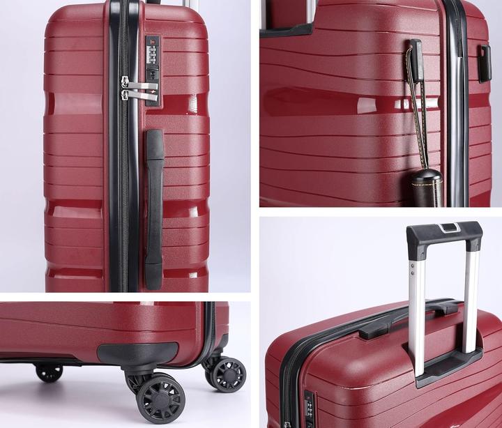 Produktbild Leoodo Leichter Polypropylen-Reisekoffer mit TSA-Schloss (Handgepäck (bis 50l))