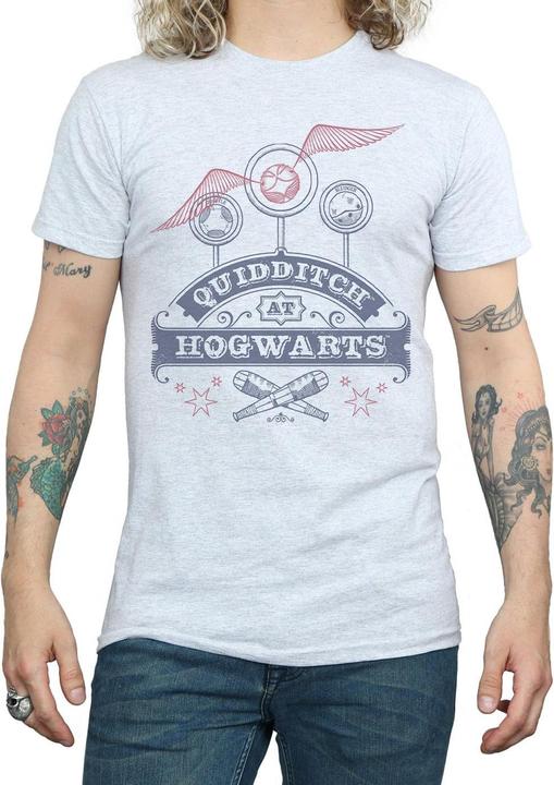 Actual product image Mens Quidditch At Hogwarts T-Shirt (L)