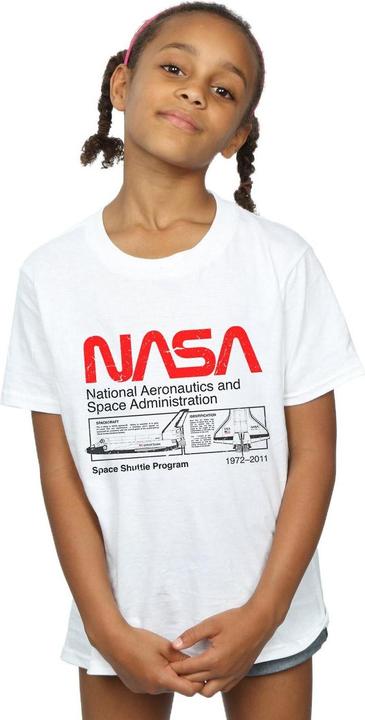 Immagine prodotto Nasa Classic Space Shuttle Maglietta Ragazze (140, 146)